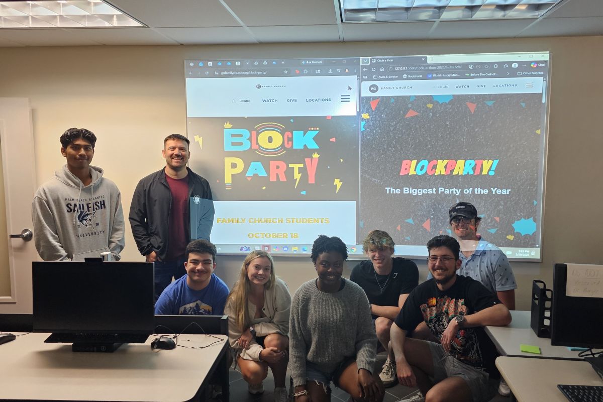 PBA’s First Code-a-thon: Students Harness Technology to Serve a Local Church